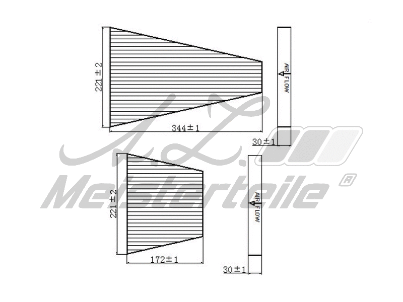 Filter, cabin air (AZMT-41-010-1630)