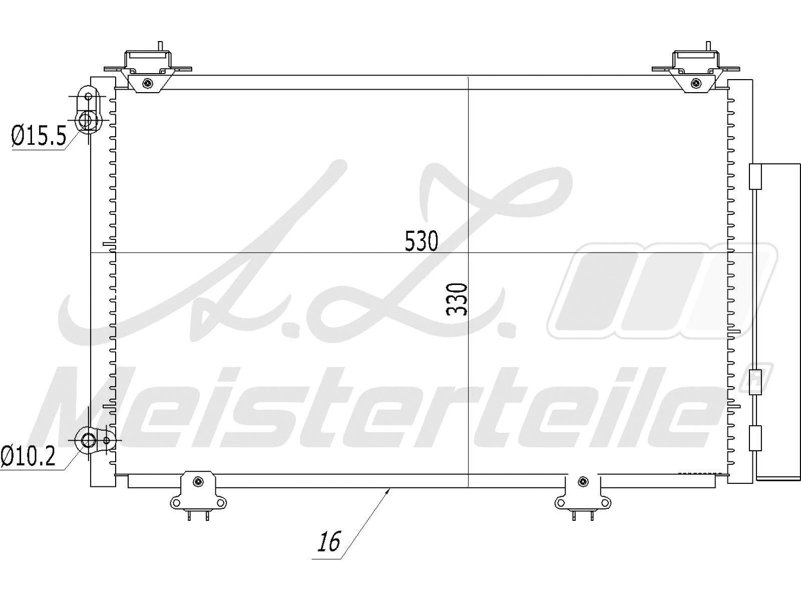 Condenser, air conditioning (AZMT-45-030-1346)