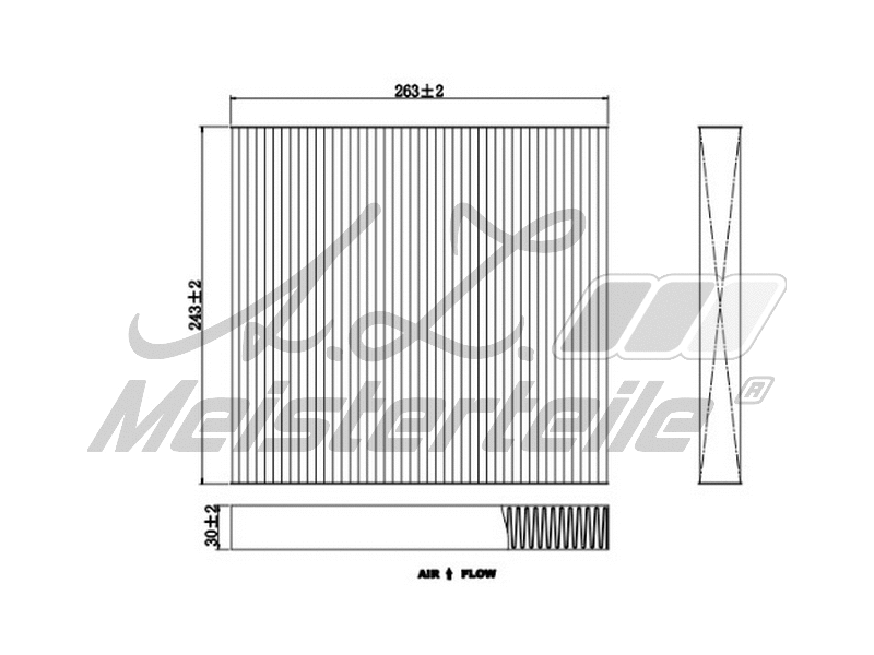 Filter, cabin air (AZMT-41-010-1672)