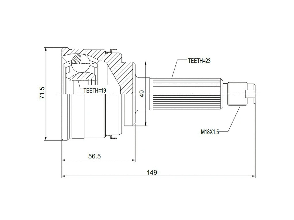 Joint Kit, drive shaft (AZMT-43-030-1030)