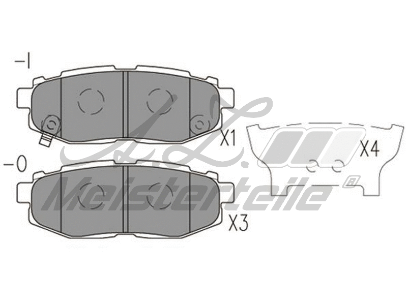Brake Pad Set, disc brake (AZMT-44-022-1745)