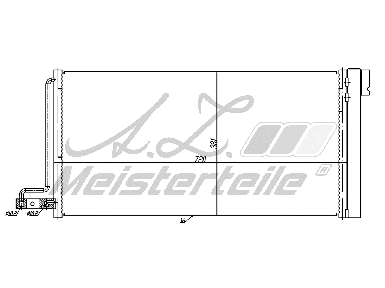 Condenser, air conditioning (AZMT-45-030-1688)