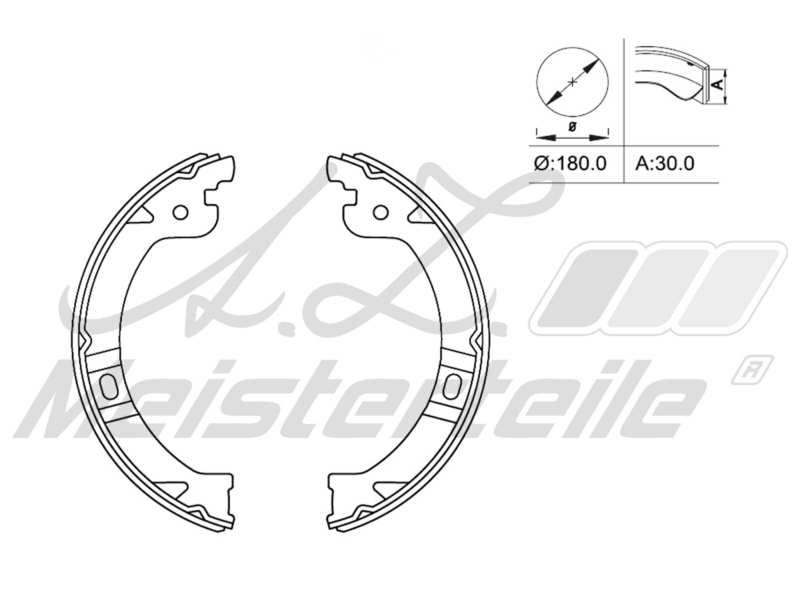 Brake Shoe Set (AZMT-44-026-1141)