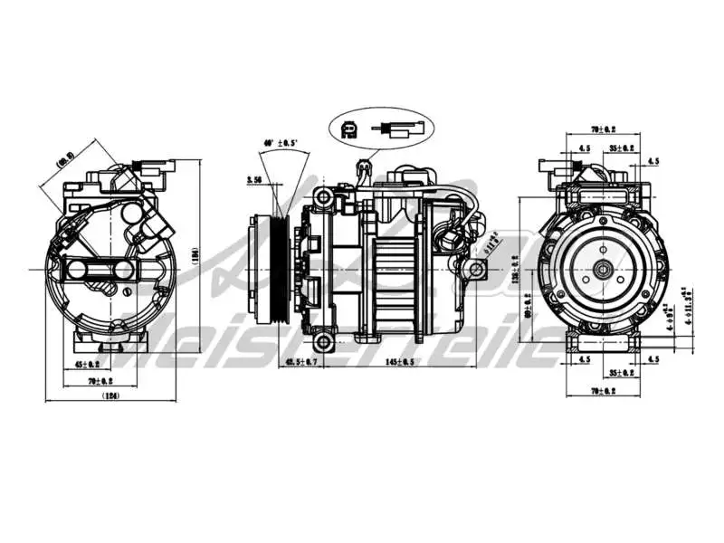 Compressor, air conditioning (AZMT-45-041-1059)