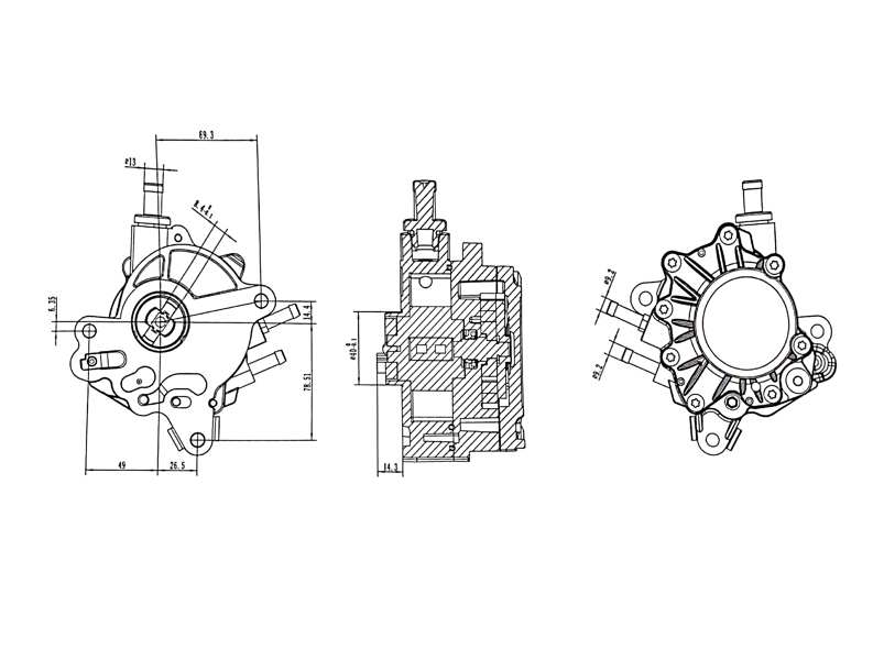 Vacuum Pump, braking system (AZMT-44-130-1001)