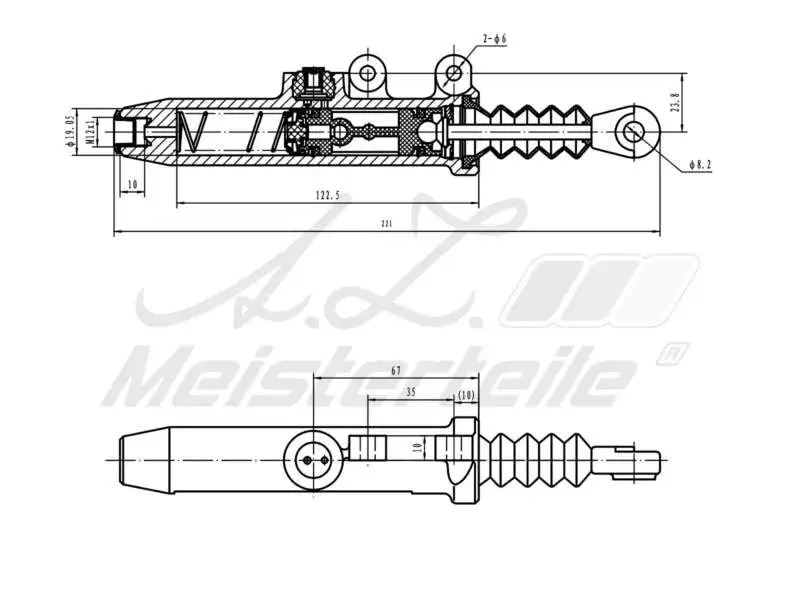 Master Cylinder, clutch (AZMT-47-030-1012)