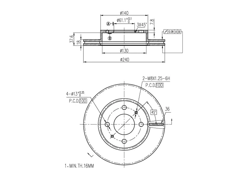 Brake Disc (AZMT-44-024-1421)