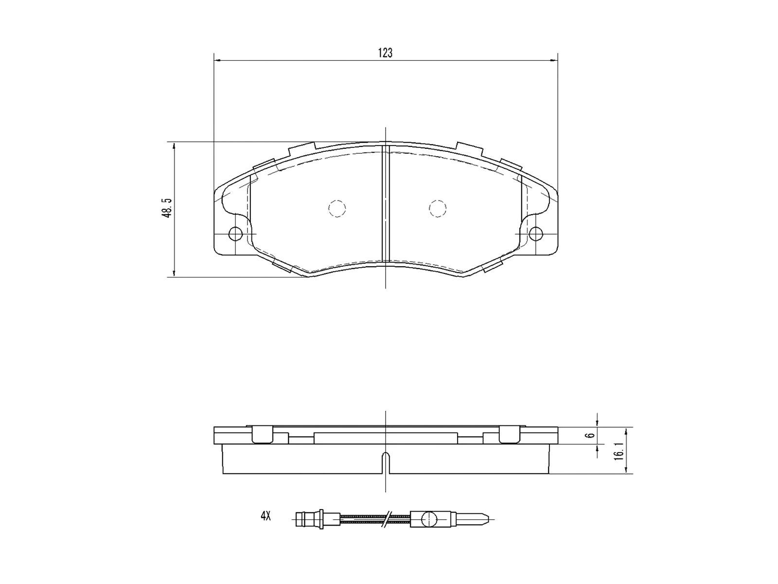 Brake Pad Set, disc brake (AZMT-44-022-1359)