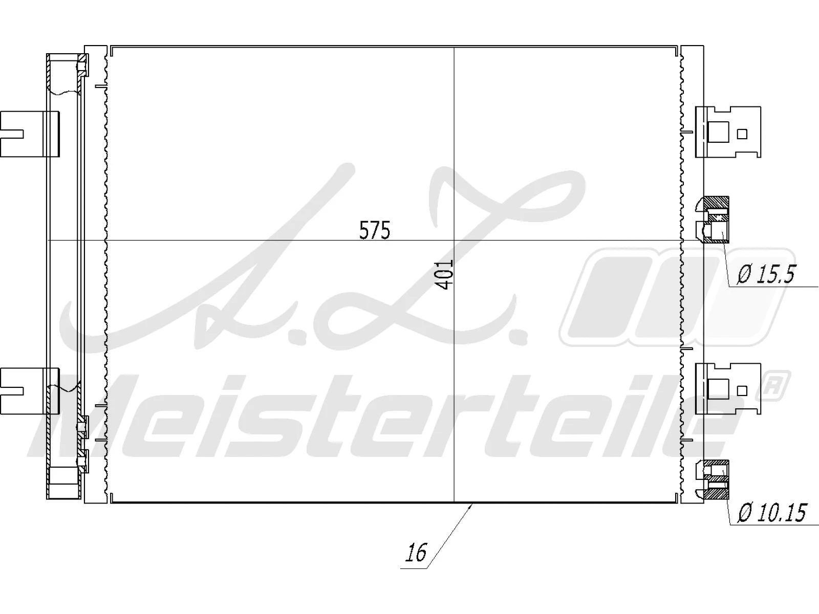 Condenser, air conditioning (AZMT-45-030-1182)