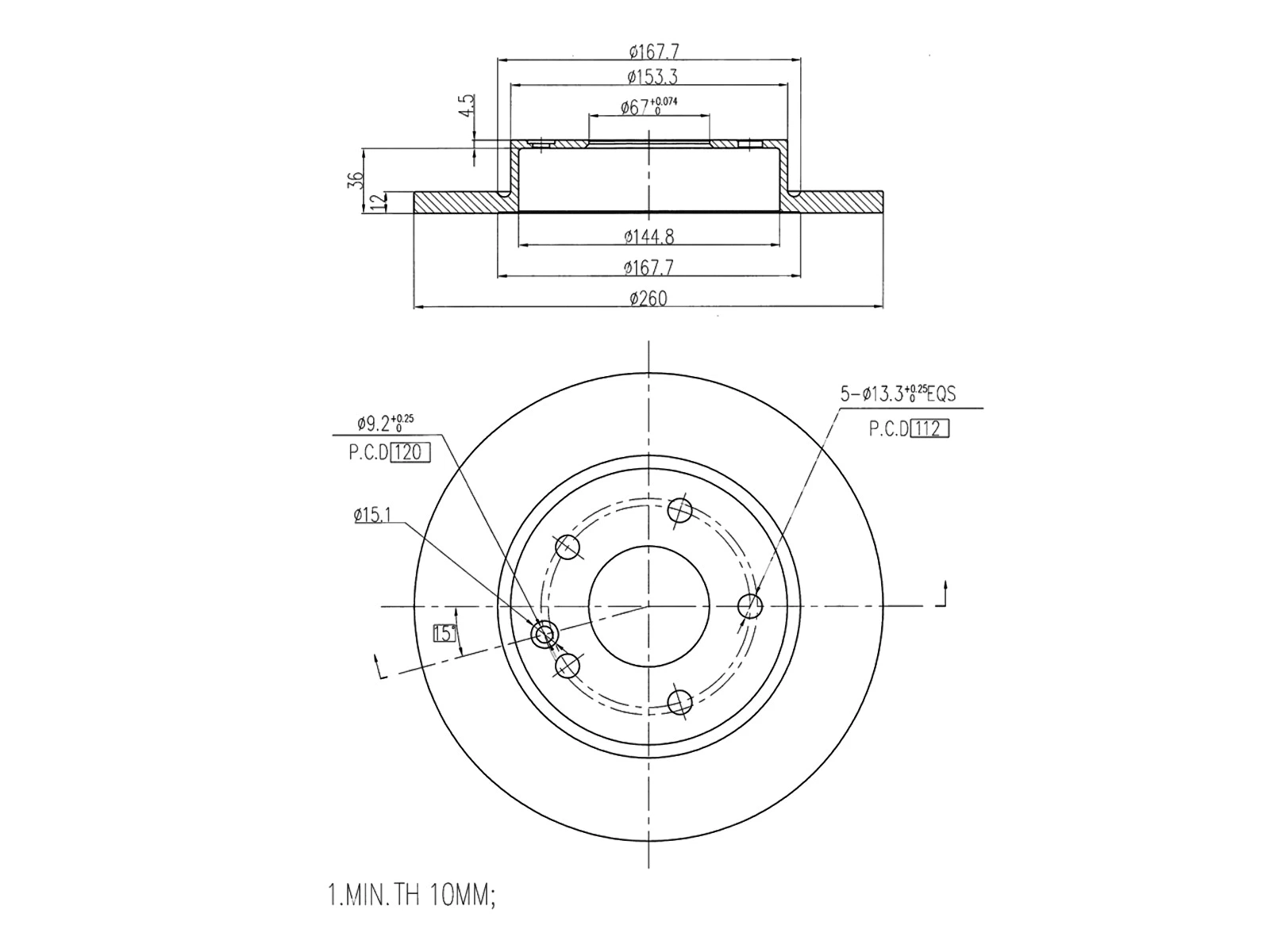 Brake Disc (AZMT-44-024-1027)
