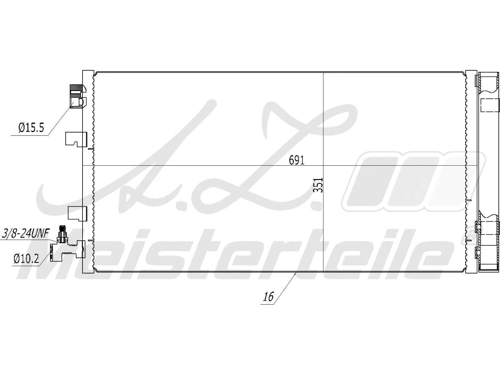 Condenser, air conditioning (AZMT-45-030-1432)