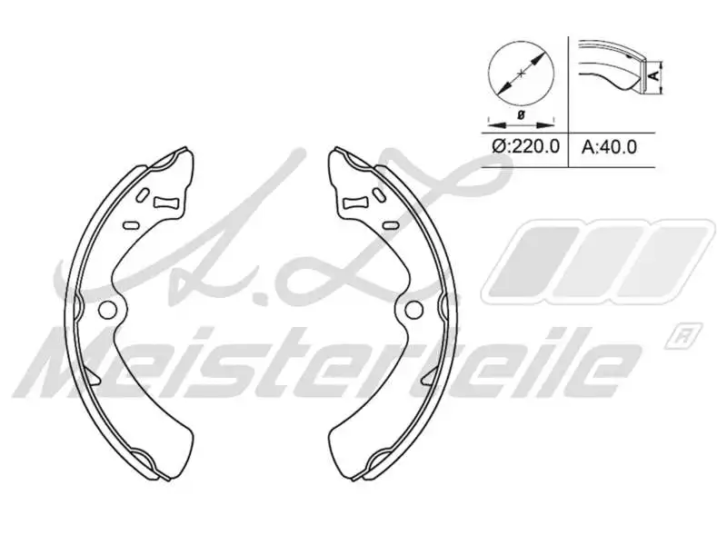 Brake Shoe Set (AZMT-44-026-1213)