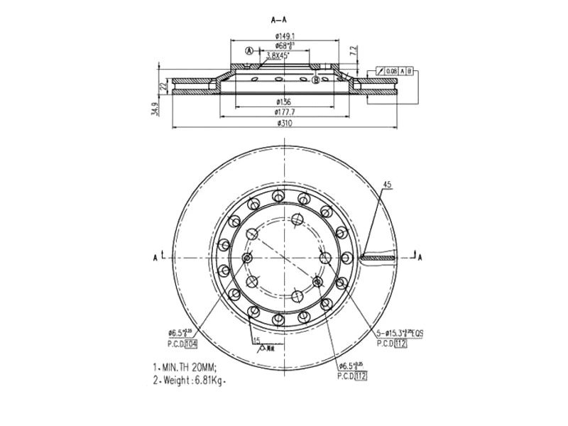 Brake Disc (AZMT-44-024-1409)