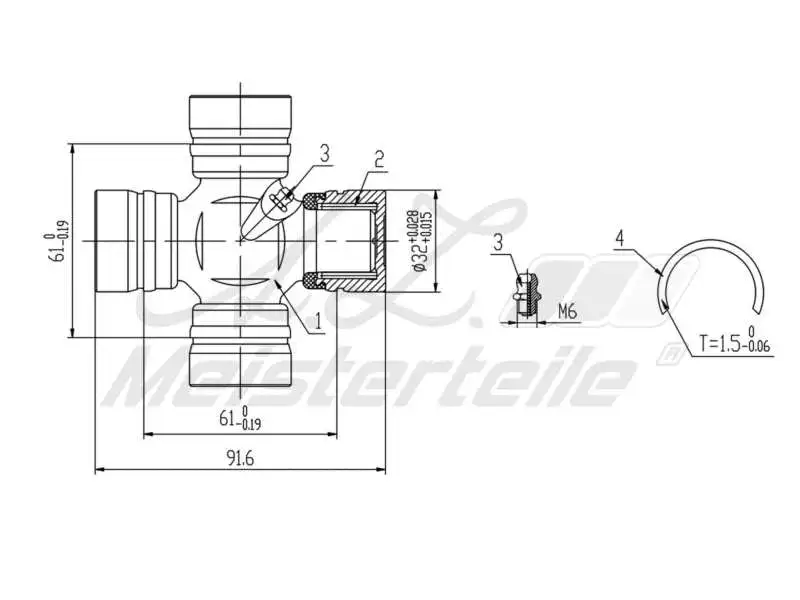 Joint, propshaft