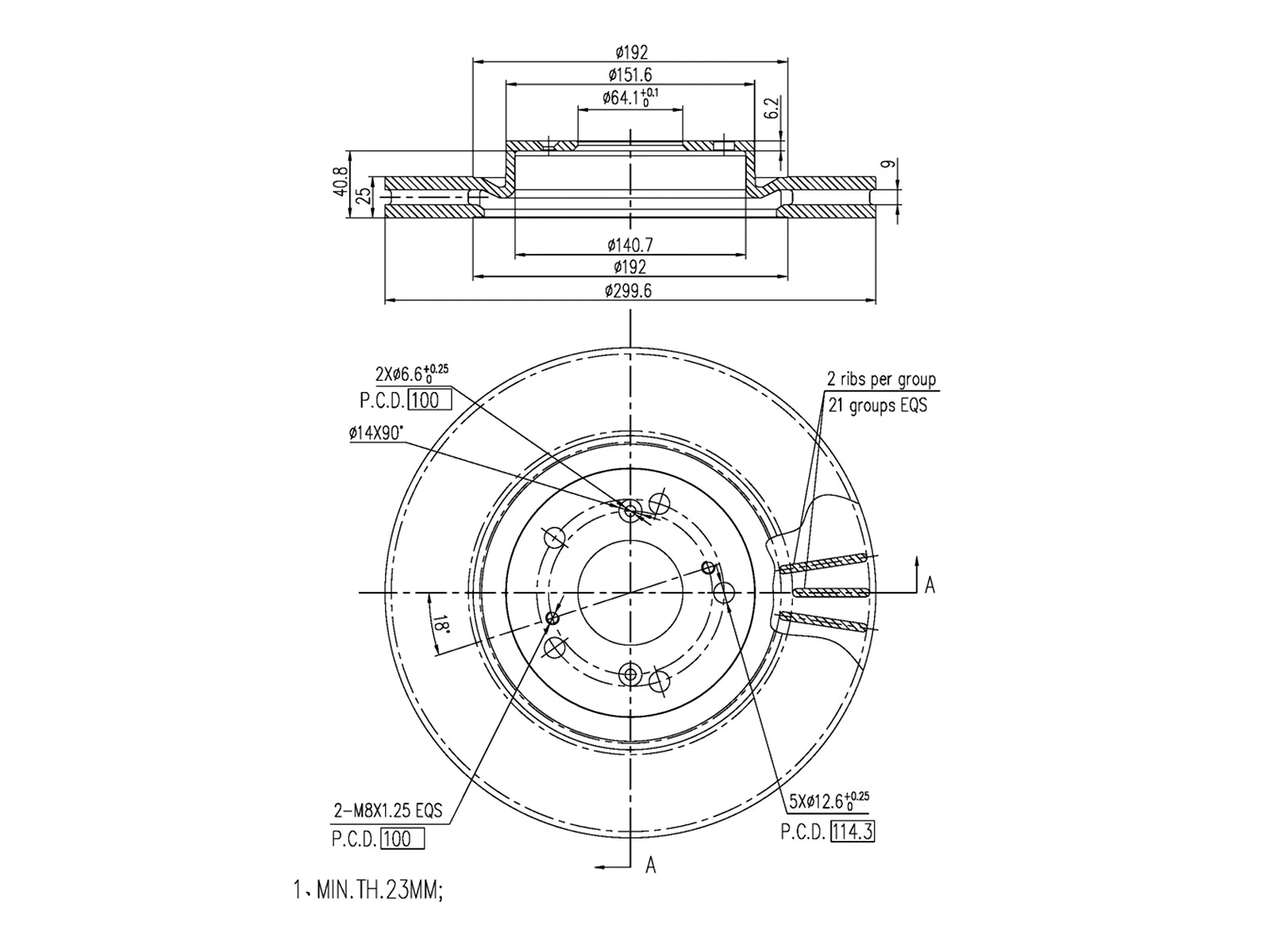 Brake Disc (AZMT-44-024-1302)
