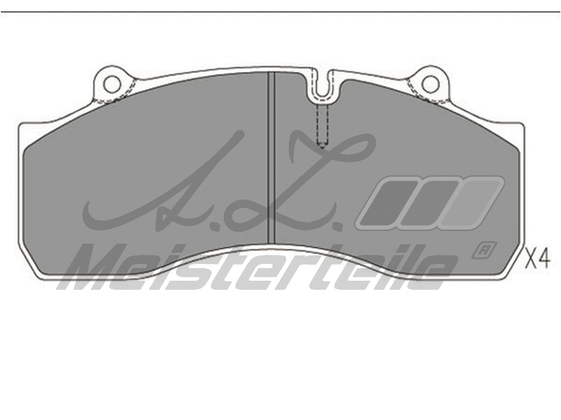 Brake Pad Set, disc brake (AZMT-44-022-2363)