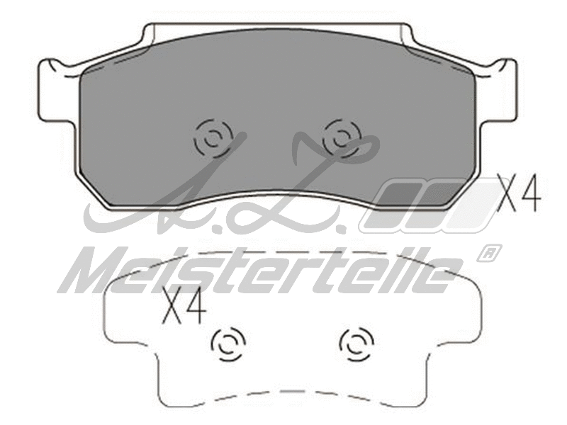 Brake Pad Set, disc brake (AZMT-44-022-2317)