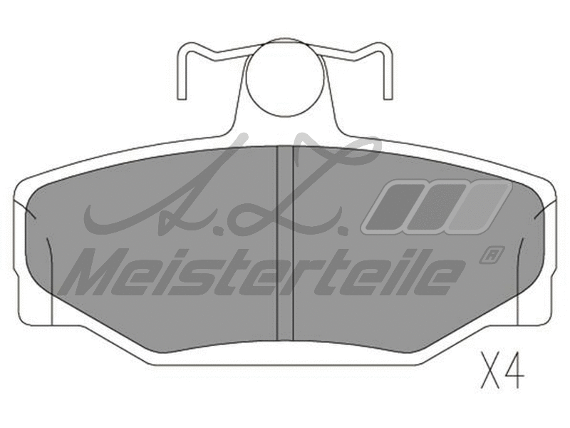 Brake Pad Set, disc brake (AZMT-44-022-1755)