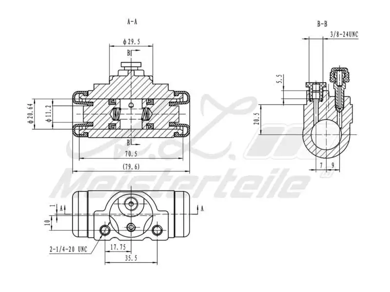 Wheel Brake Cylinder (AZMT-44-111-1100)
