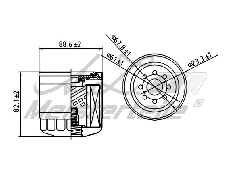 Hydraulic Filter, automatic transmission (AZMT-41-050-1098)