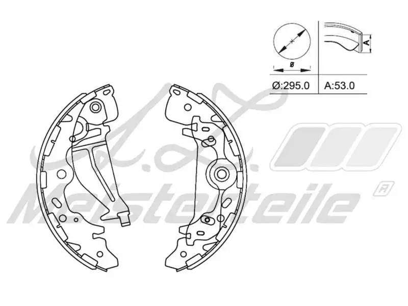Brake Shoe Set (AZMT-44-026-1407)