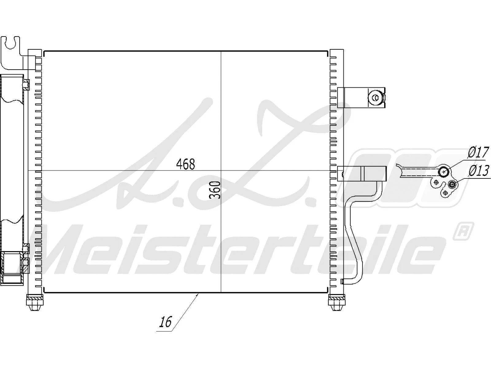 Condenser, air conditioning (AZMT-45-030-1150)