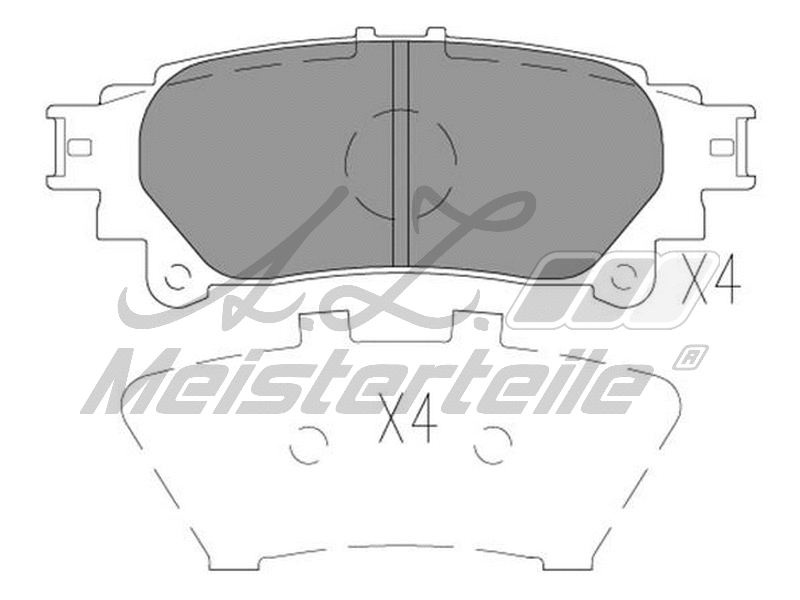 Brake Pad Set, disc brake (AZMT-44-022-2108)