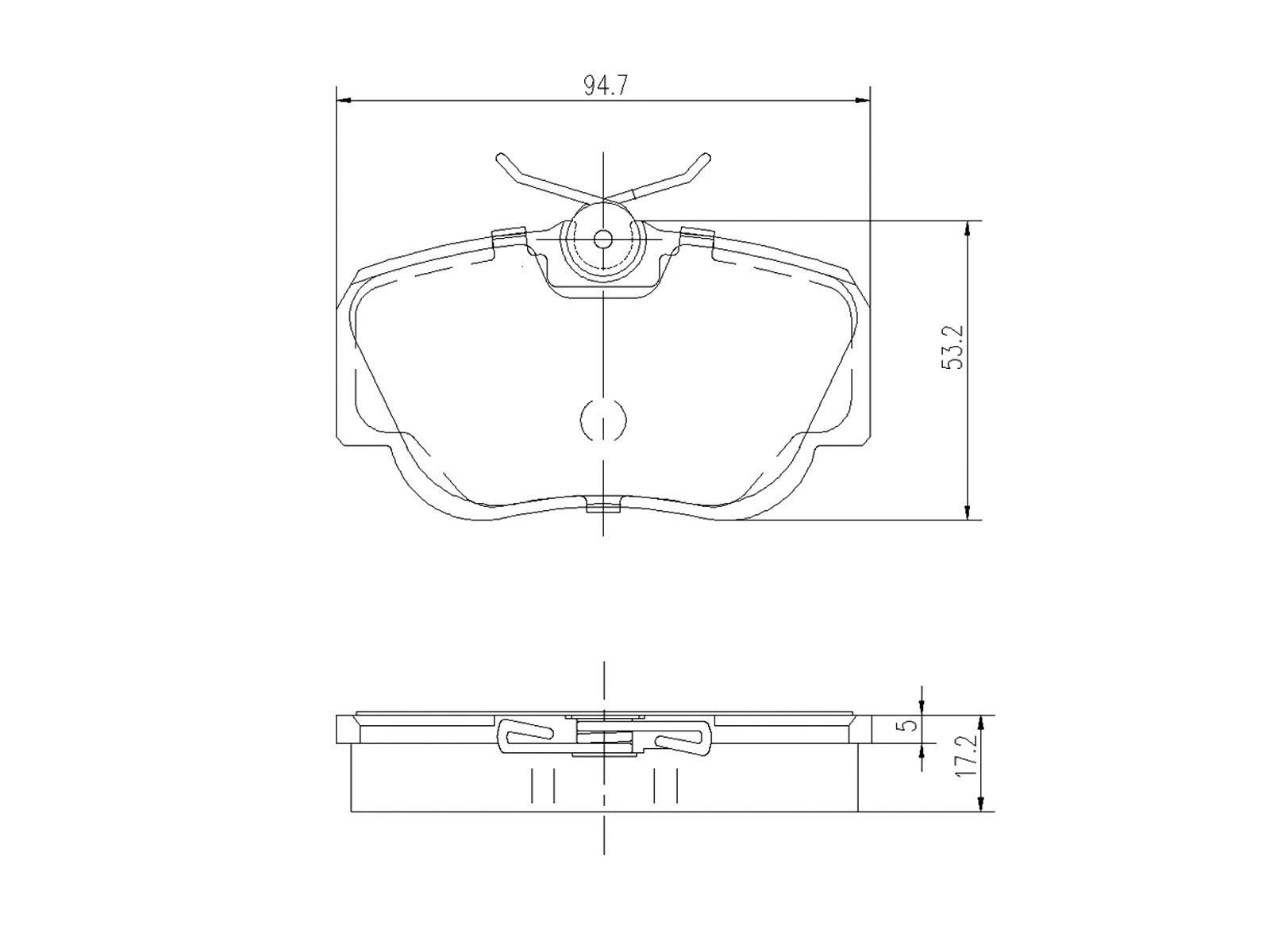 Brake Pad Set, disc brake (AZMT-44-022-1380)