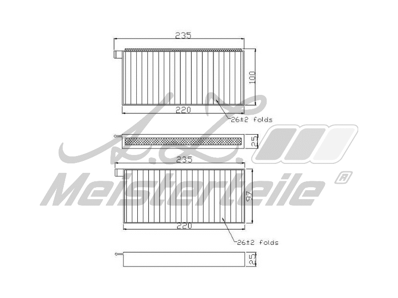 Filter, cabin air (AZMT-41-010-1605)
