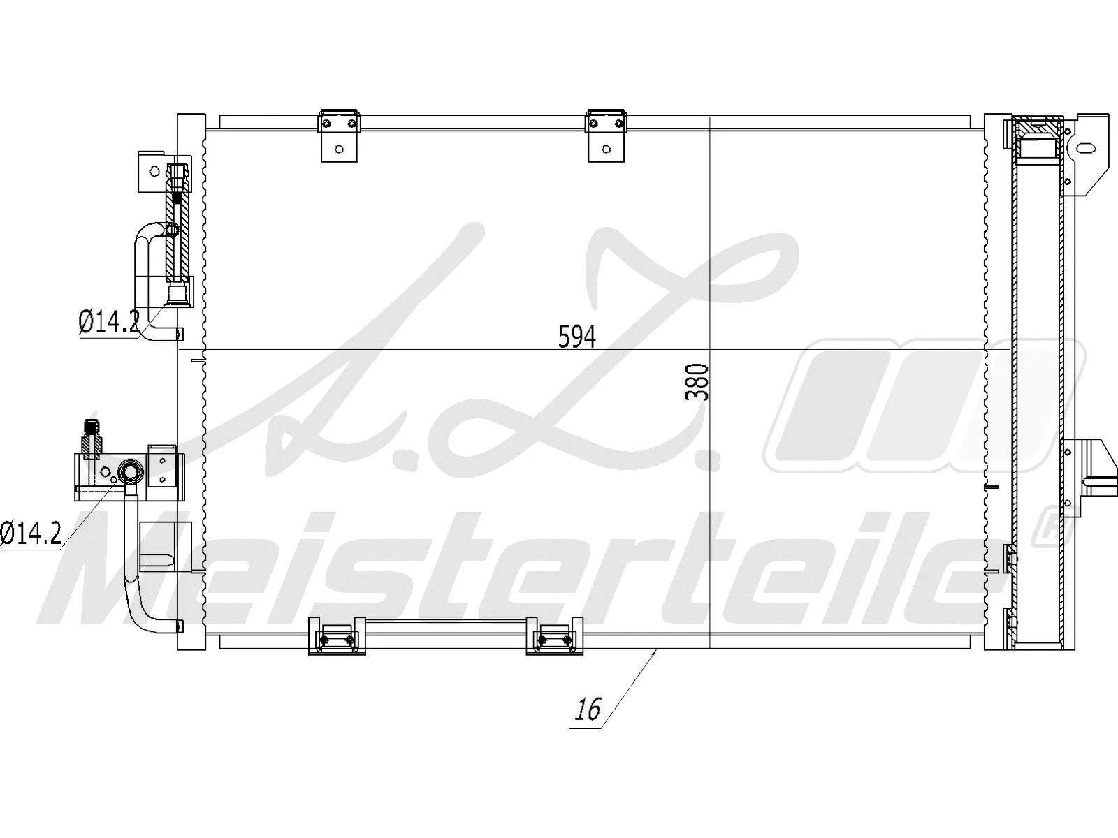 Condenser, air conditioning (AZMT-45-030-1036)