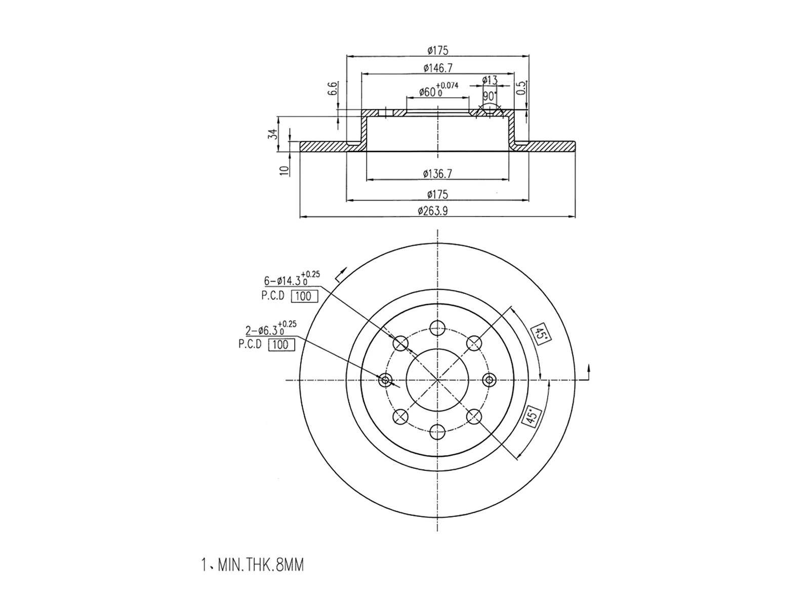 Brake Disc (AZMT-44-024-1183)