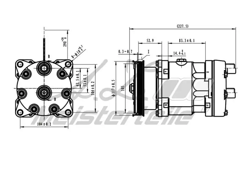 Compressor, air conditioning (AZMT-45-041-1061)