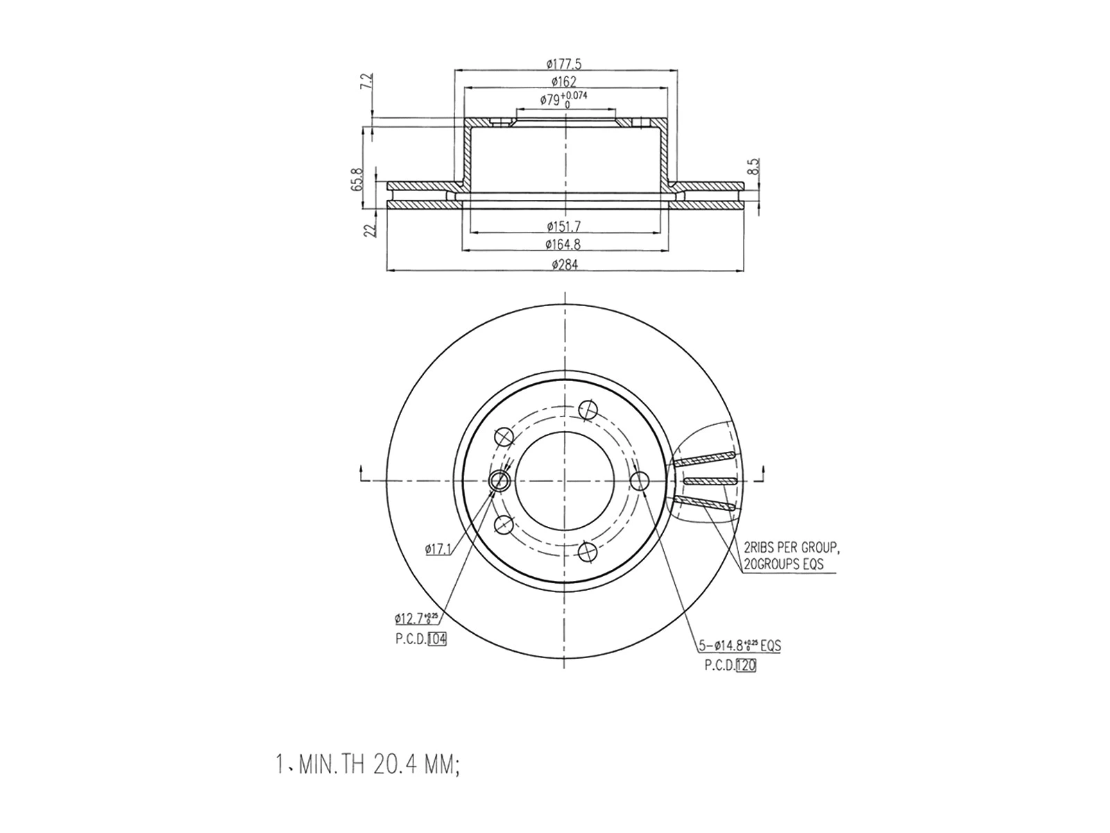 Brake Disc (AZMT-44-024-1136)