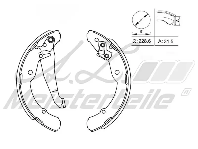 Brake Shoe Set (AZMT-44-026-1010)