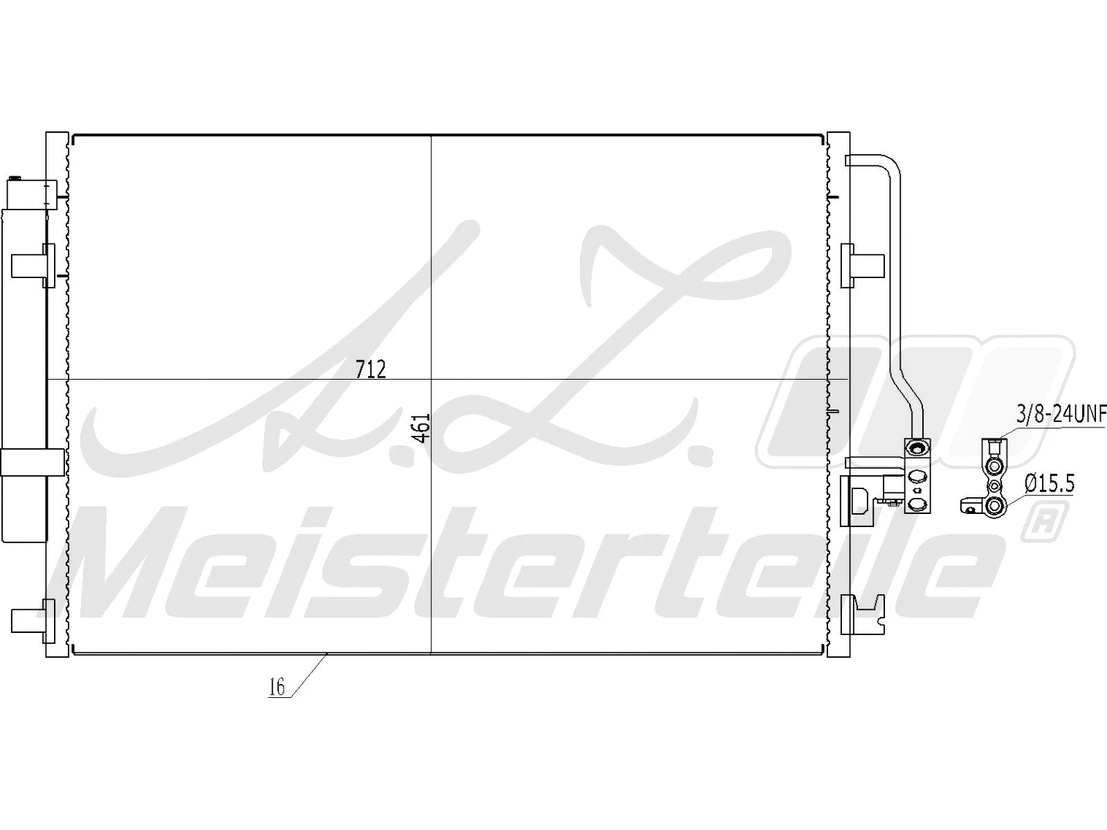Condenser, air conditioning (AZMT-45-030-1436)