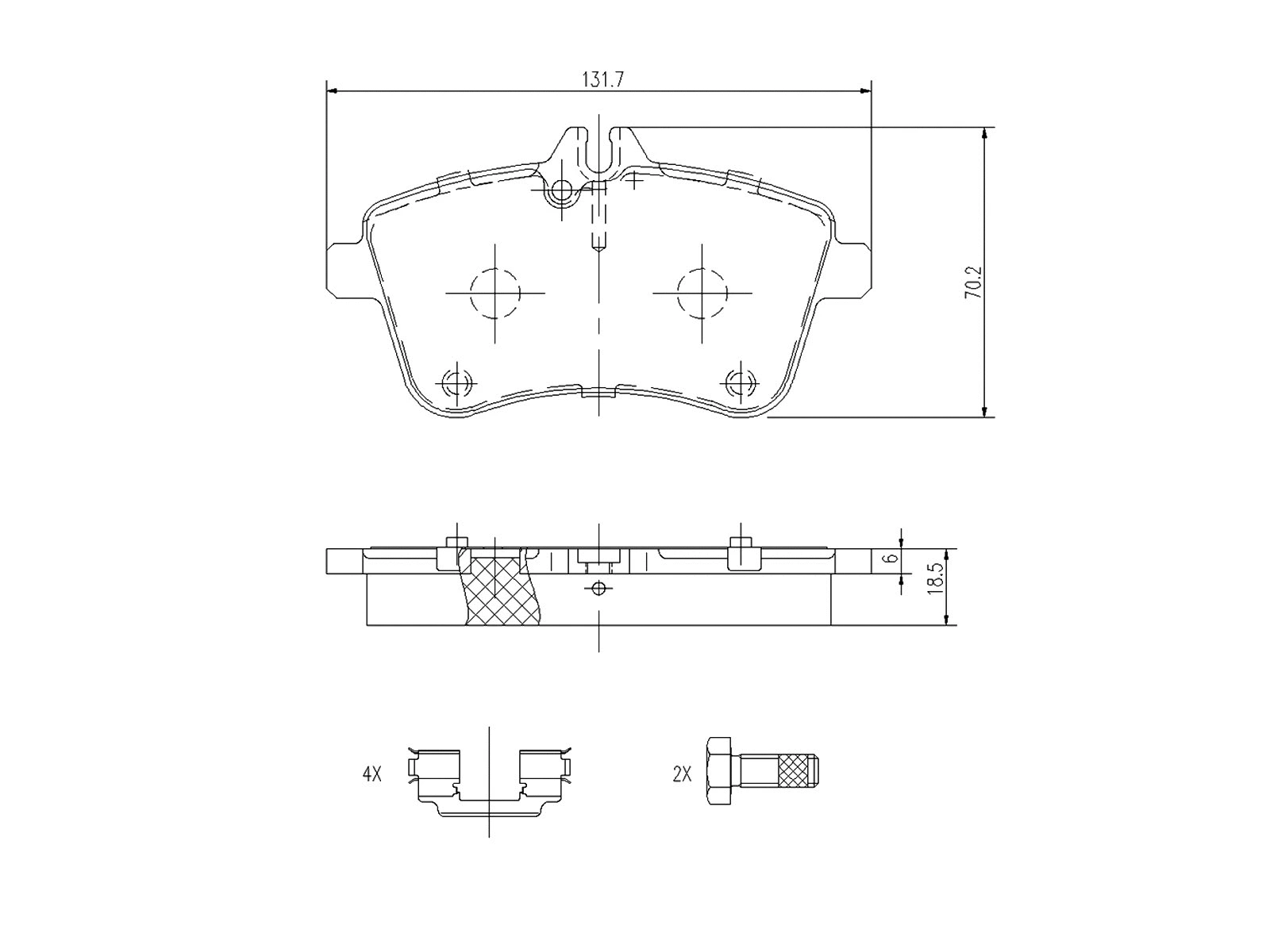 Brake Pad Set, disc brake (AZMT-44-022-1211)