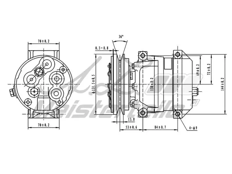 Compressor, air conditioning (AZMT-45-041-1135)