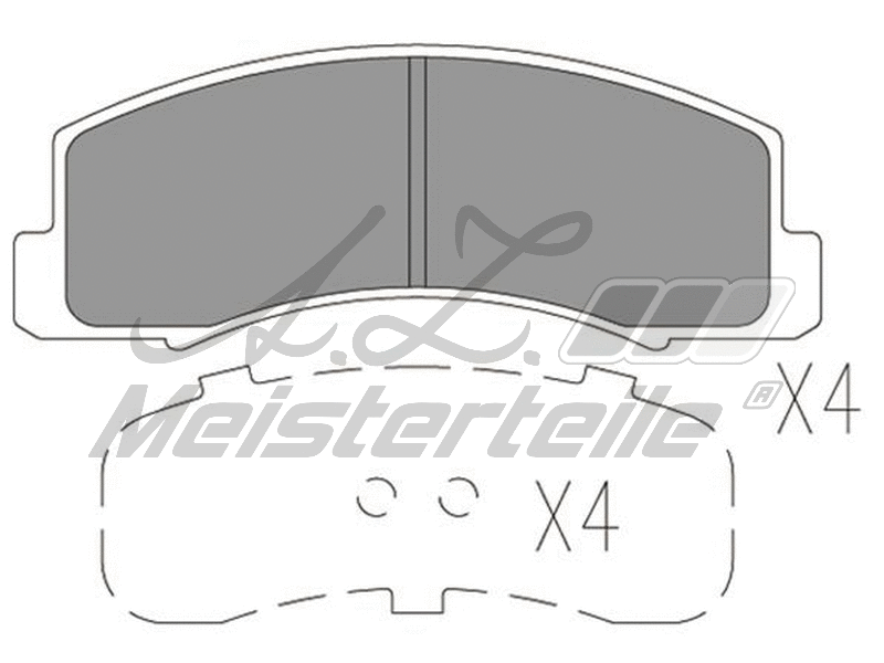 Brake Pad Set, disc brake (AZMT-44-022-2497)