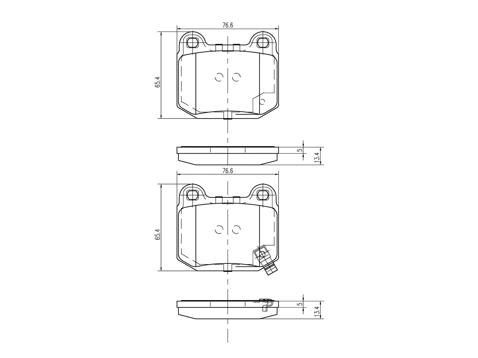 Brake Pad Set, disc brake (AZMT-44-022-1149)