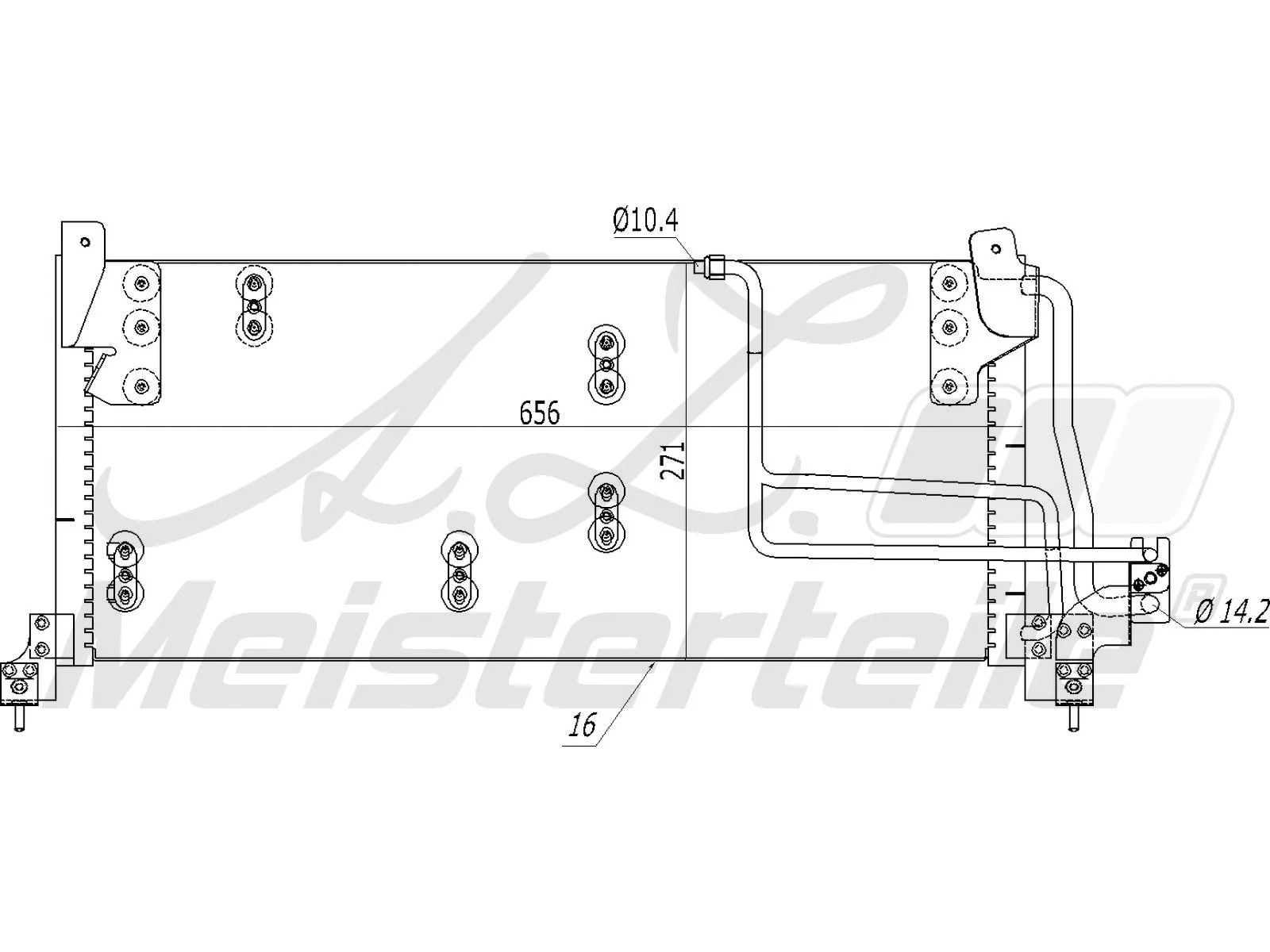 Condenser, air conditioning (AZMT-45-030-1295)