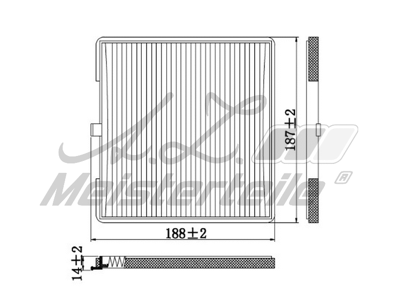 Filter, cabin air (AZMT-41-010-1558)