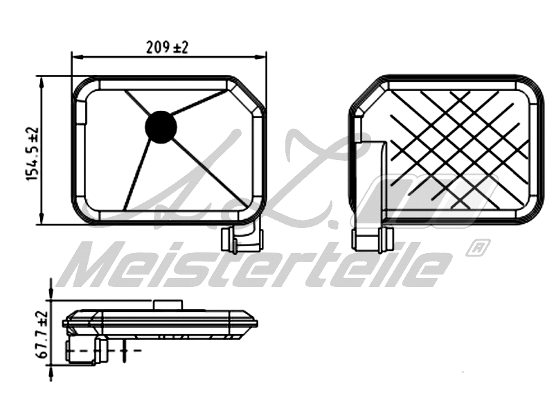 Hydraulic Filter, automatic transmission (AZMT-41-050-1092)