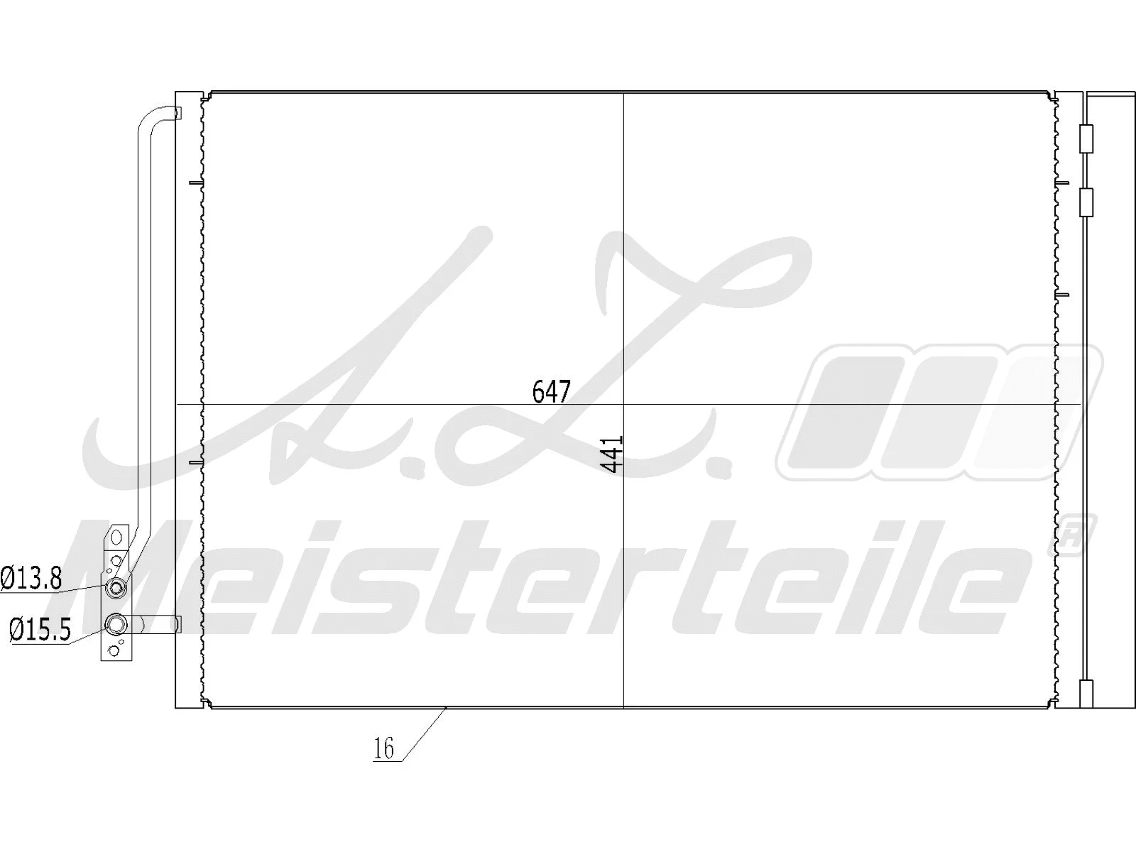 Condenser, air conditioning (AZMT-45-030-1419)