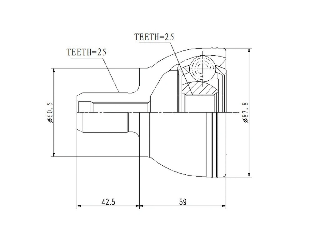 Joint Kit, drive shaft (AZMT-43-030-1092)