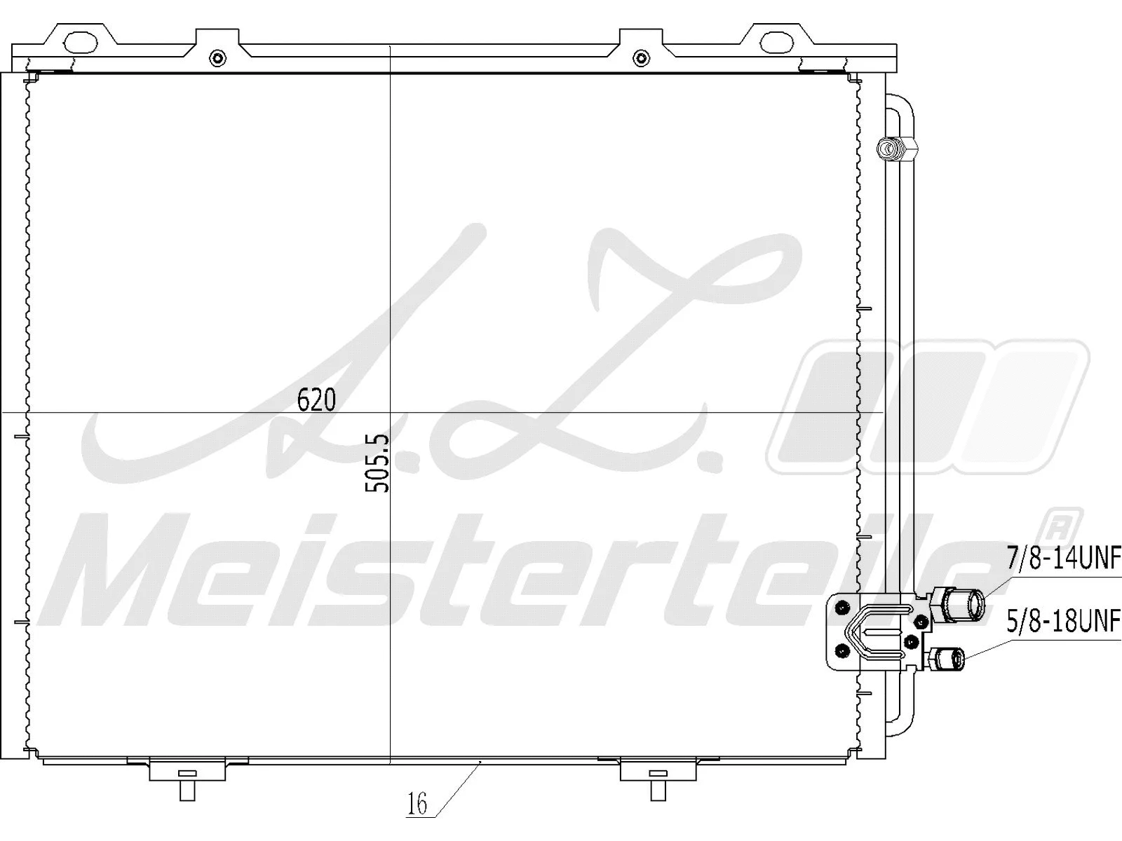 Condenser, air conditioning (AZMT-45-030-1078)