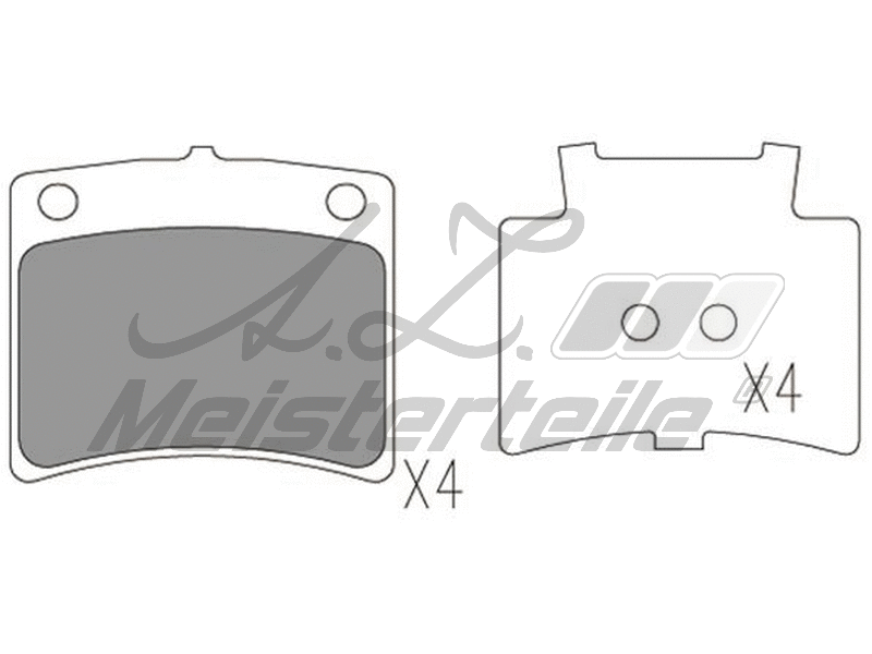 Brake Pad Set, disc brake (AZMT-44-022-2114)