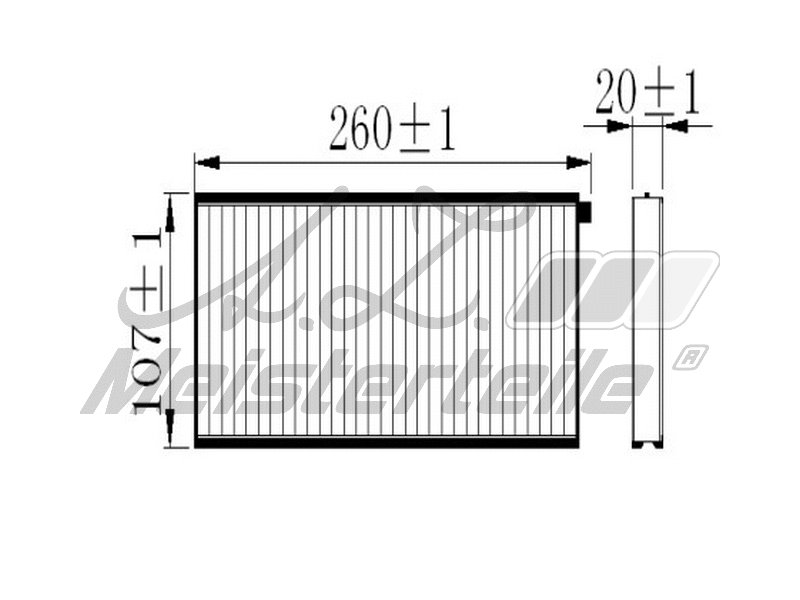 Filter, cabin air (AZMT-41-010-1560)