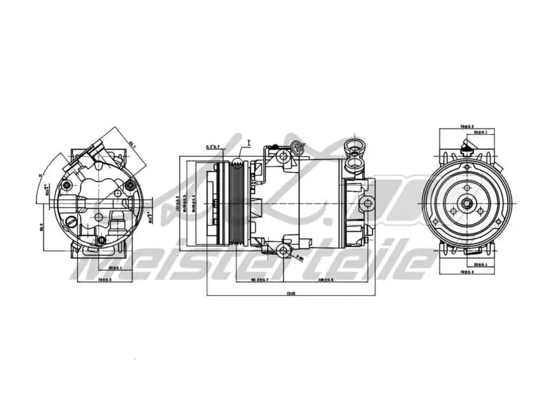 Compressor, air conditioning (AZMT-45-041-1012)