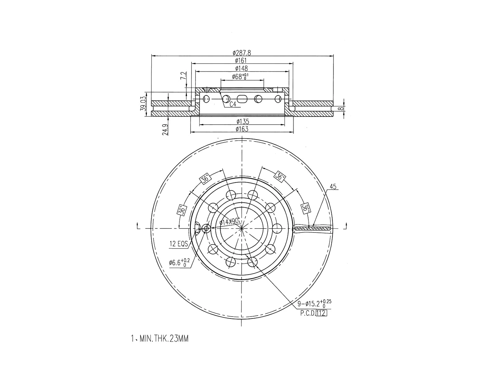 Brake Disc (AZMT-44-024-1359)