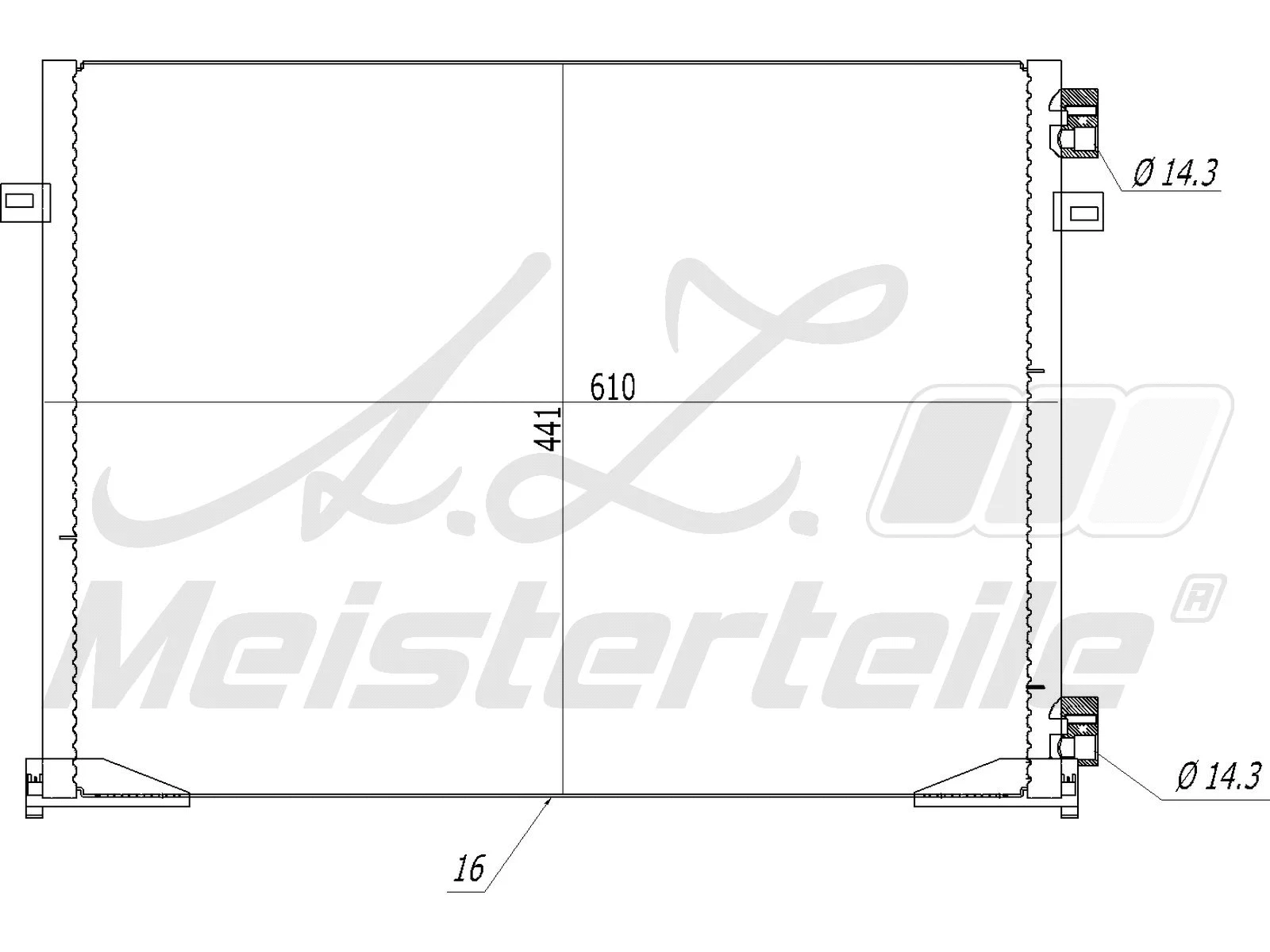 Condenser, air conditioning (AZMT-45-030-1176)